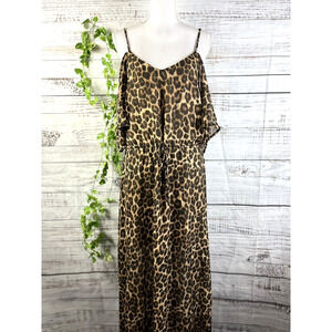 Jeans by Buffalo dress M Sheer Leopard Cheetah pinup vixen rockabilly vlv mod